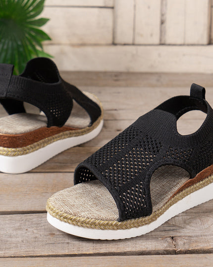 Libiyi Women's Flyknit Peep-toe Sandals - Libiyi