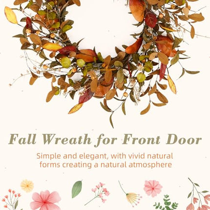 Fall wreath for the front door - Libiyi