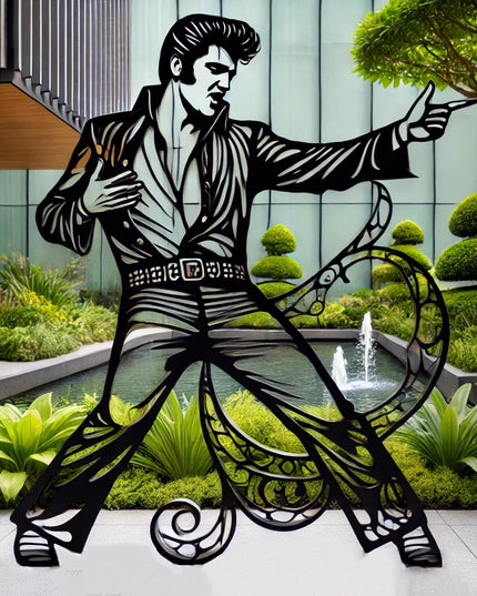 Rock 'n' Roll Legend Garden Art 🎶 - Libiyi