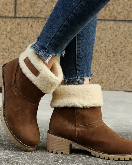 Libiyi seniors' chunky heel winter boots - Libiyi