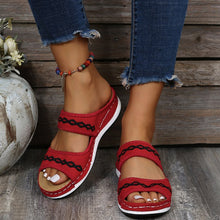Load image into Gallery viewer, Stylish Wedge Cutout Comfortable Flat Slippers - Libiyi