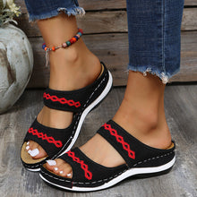 Load image into Gallery viewer, Stylish Wedge Cutout Comfortable Flat Slippers - Libiyi