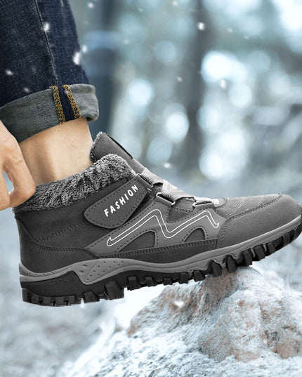 Autumn and winter non-slip warm and comfortable high-top casual cotton shoes—Unisex - Keillini