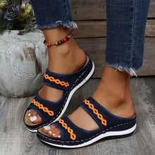 Load image into Gallery viewer, Stylish Wedge Cutout Comfortable Flat Slippers - Libiyi