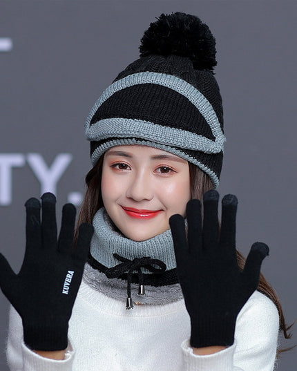 2022 New 3 in 1 Winter Beanie Set - Keillini