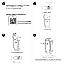 Load image into Gallery viewer, Wireless Bluetooth Mini Thermal Label Maker Printer - Keilini