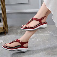 Load image into Gallery viewer, Ladies Rubber Sole Casual Wedge Sandals - Libiyi