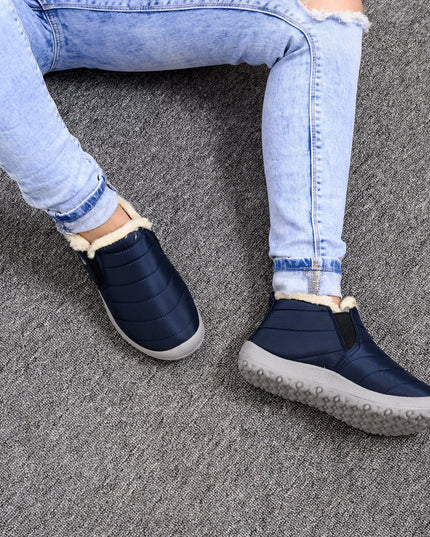 Autumn and winter non-slip warm soft bottom cotton shoes and cotton boots—Unisex - Keillini