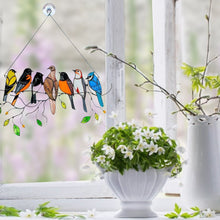 Load image into Gallery viewer, Birds Stained Glass Window Hangings - Libiyi