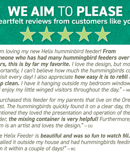 DNA Helix 32-Port Hummingbird Feeder - Libiyi