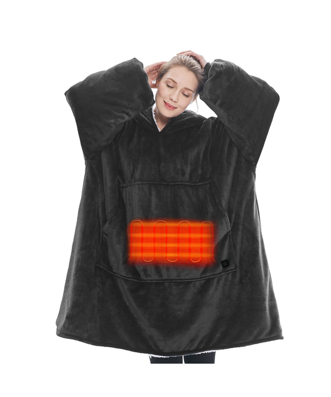 Heated Wearable Blanket Hoodie with Battery Pack - Keillini