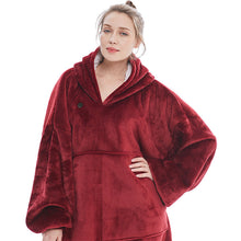 Load image into Gallery viewer, Heated Wearable Blanket Hoodie with Battery Pack - Keillini