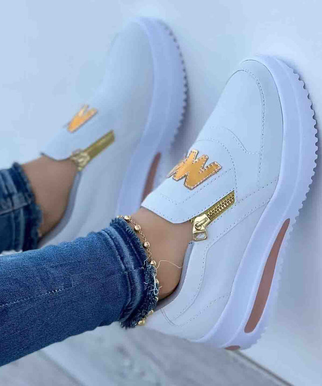 Libiyi Casual  Zipper Platform Sneakers for Women - Libiyi