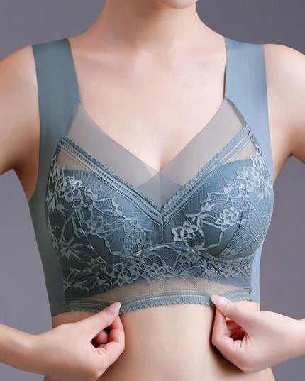 Women's push-up lace push-up bra for beautiful back - Libiyi