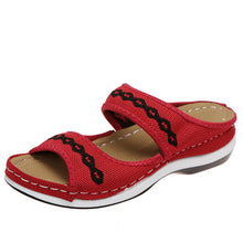 Load image into Gallery viewer, Stylish Wedge Cutout Comfortable Flat Slippers - Libiyi