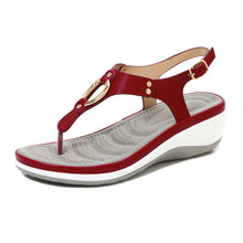 Load image into Gallery viewer, Ladies Rubber Sole Casual Wedge Sandals - Libiyi