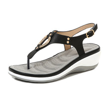 Load image into Gallery viewer, Ladies Rubber Sole Casual Wedge Sandals - Libiyi