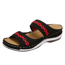 Load image into Gallery viewer, Stylish Wedge Cutout Comfortable Flat Slippers - Libiyi