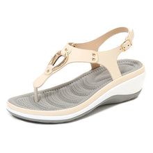 Load image into Gallery viewer, Ladies Rubber Sole Casual Wedge Sandals - Libiyi