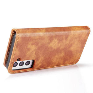 Magnetic 2-in-1 Detachable Leather Wallet Case For Samsung S21 - Libiyi