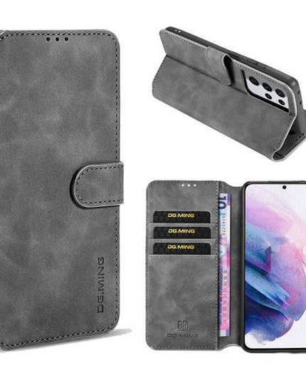 Wallet Stand PU Leather Case For Samsung Galaxy S21 Ultra(5G) - Libiyi