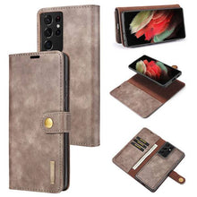 Load image into Gallery viewer, Samsung Galaxy S21 Ultra Magnetic 2-in-1 Detachable Leather Wallet Case - Libiyi