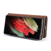 Load image into Gallery viewer, Samsung Galaxy S21 Ultra Magnetic 2-in-1 Detachable Leather Wallet Case - Libiyi