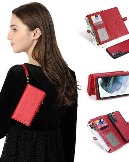 MEGSHI Magnetic 2-in-1 Detachable Leather Wallet Case For Samsung - Libiyi