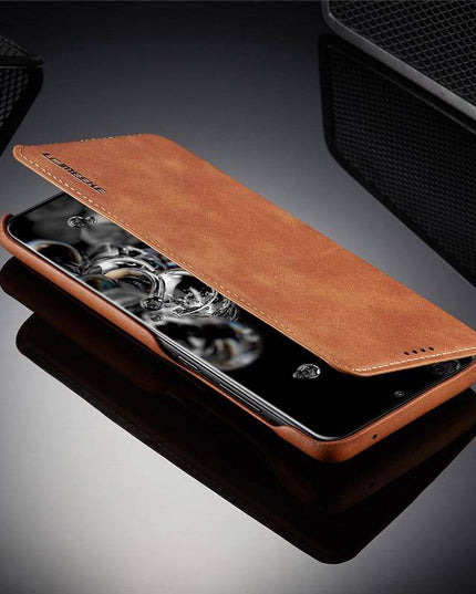 Magnetic Leather Wallet Card Slot Case for Samsung - Libiyi