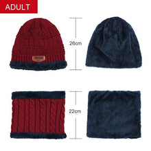 Load image into Gallery viewer, Warm Beanie Cap With Scarf - Libiyi