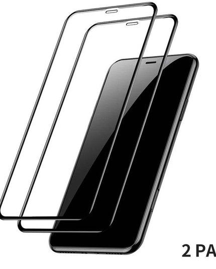 2 PACK-0.3mm Full Coverage Tempered Glass Screen Protector For iPhone - Libiyi