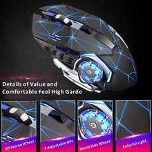 Load image into Gallery viewer, Rechargeable Wireless Mouse-Starry Black - Libiyi