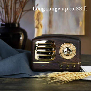 Wireless Stereo Retro Speakers-Wooden - Libiyi