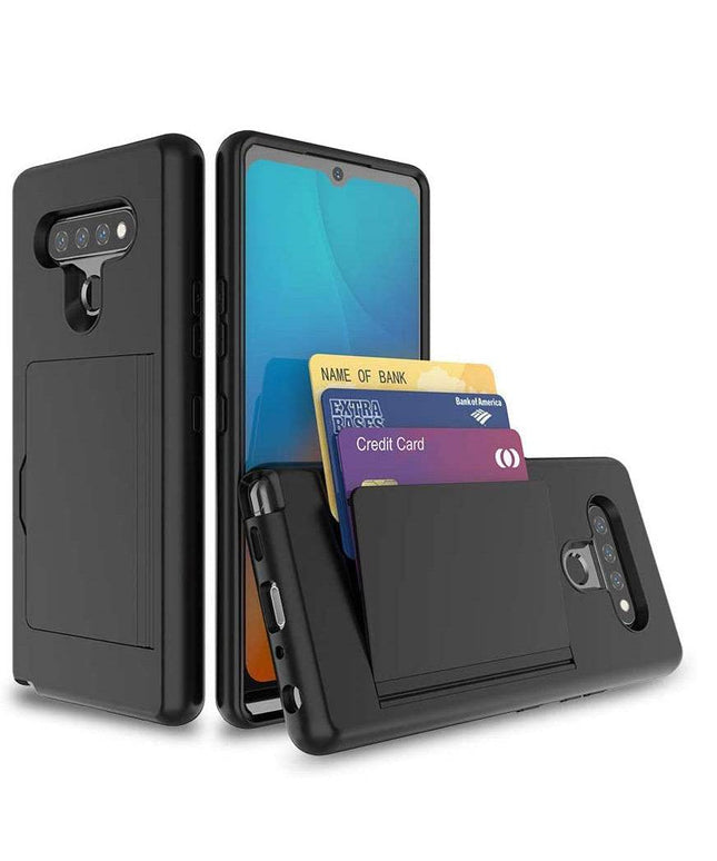 Armor Protective Card Holder Case for LG K51 - Libiyi