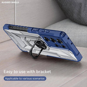 Magnetic Metal Finger Ring Holder Armor Case For Samsung S21 ULTRA 5G - Libiyi