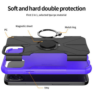 Robot 3 in 1 Heavy Duty Defender Case For iPhone 12 Pro - Libiyi