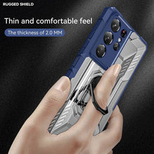 Load image into Gallery viewer, Magnetic Metal Finger Ring Holder Armor Case For Samsung - Libiyi