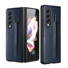 Load image into Gallery viewer, Luxury Business PU Leather Case for Samsung Galaxy Z Fold 3 5G with S Pen Holder - Libiyi