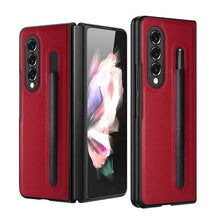 Load image into Gallery viewer, Luxury Business PU Leather Case for Samsung Galaxy Z Fold 3 5G with S Pen Holder - Libiyi