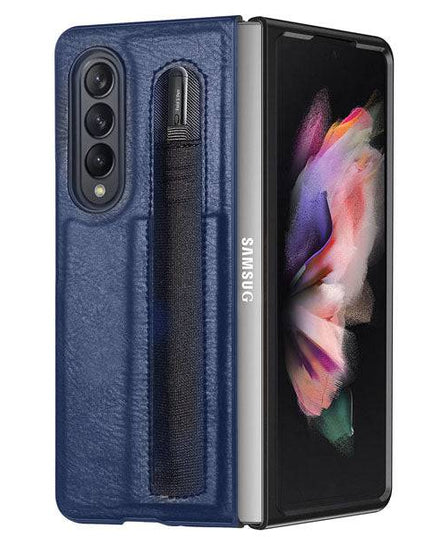 S Pen Slot Protective Leather Case for Samsung Galaxy Z Fold 3 5G - Libiyi