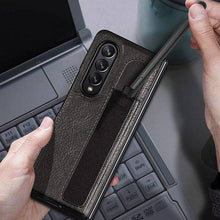 Load image into Gallery viewer, S Pen Slot Protective Leather Case for Samsung Galaxy Z Fold 3 5G - Libiyi