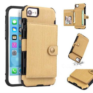 Security Copper Button Protective Case For iPhone 7/8 - Libiyi