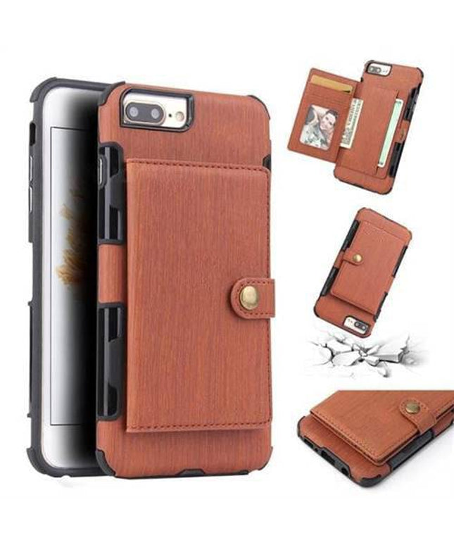 Security Copper Button Protective Case For iPhone 7Plus/8Plus - Libiyi
