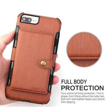 Security Copper Button Protective Case For iPhone 7Plus/8Plus - Libiyi