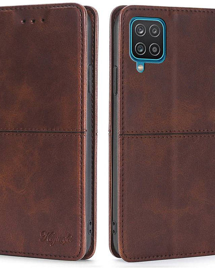 Leather Flip Wallet Cover for Samsung A12 - Libiyi
