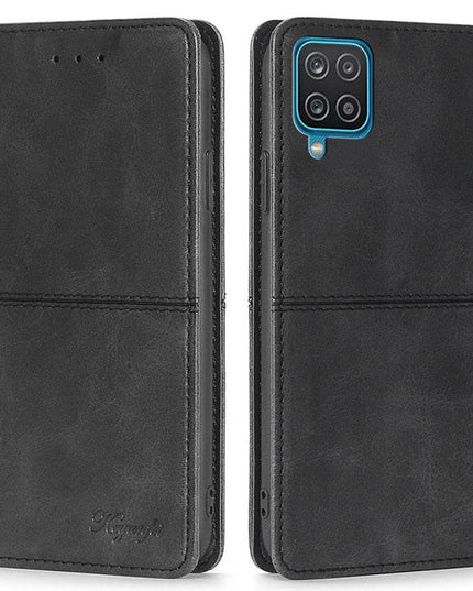 Leather Flip Wallet Cover for Samsung A12 - Libiyi