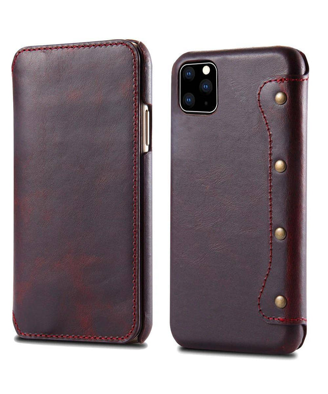 Luxury Genuine Leather Flip Case For Iphone - Libiyi