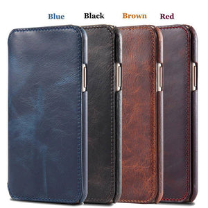 Luxury Genuine Leather Flip Case For Iphone - Libiyi