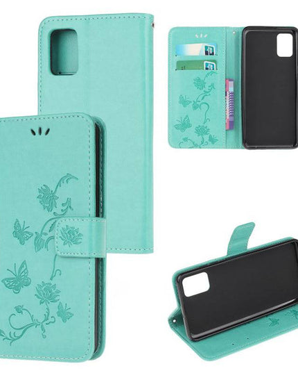 Imprint Butterfly Flower Leather Mobile Phone Case for Samsung S20 ultra - Libiyi