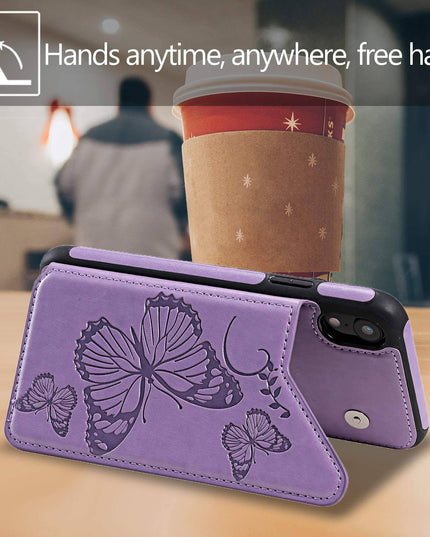 New Luxury Embossing Wallet Cover For iPhone XR-Fast Delivery - Libiyi